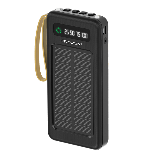 SOVO SPB-619 10000mAh Solar Powerbank with built-in cables